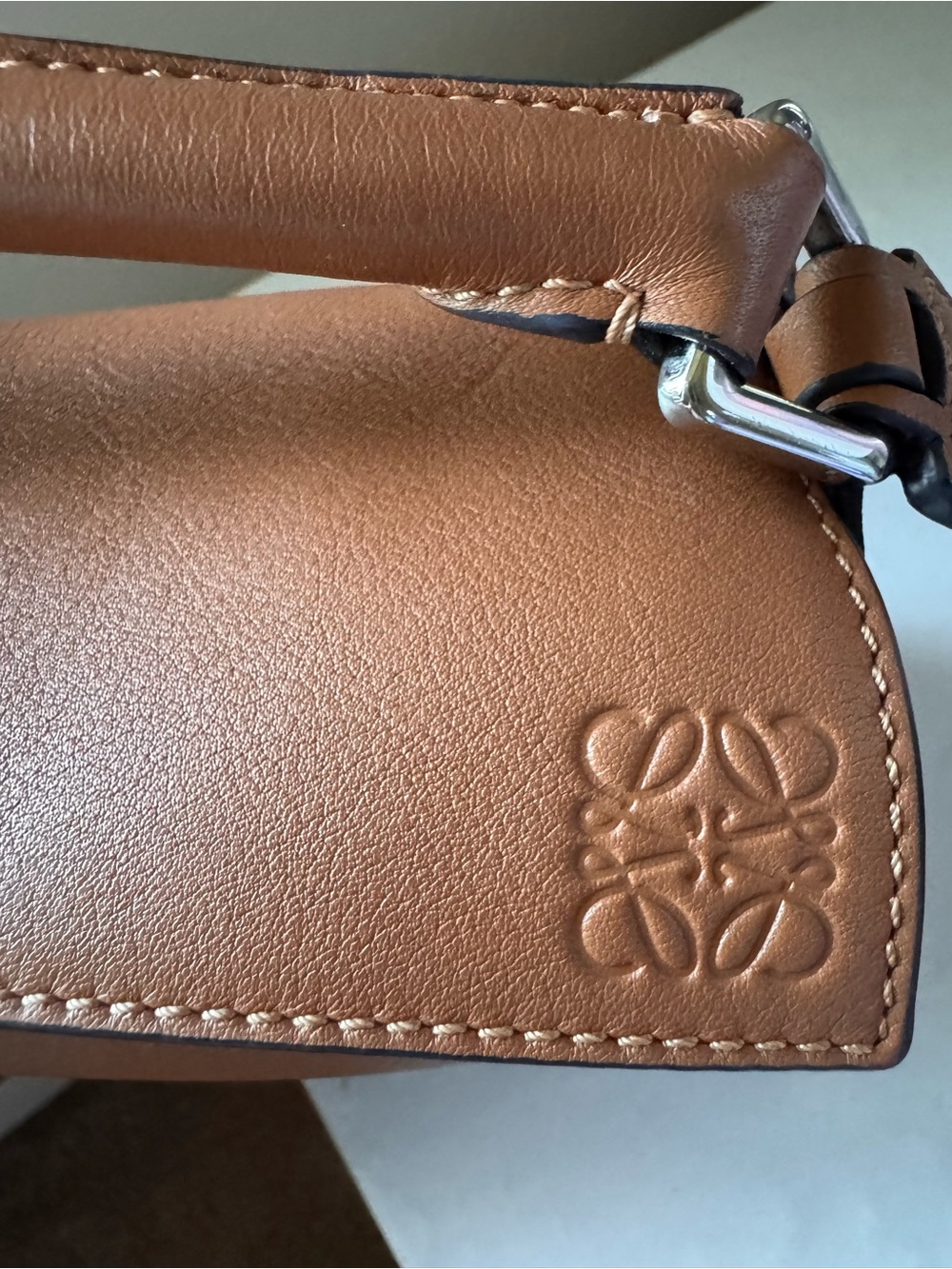 Loewe Tan Calfskin Mini Puzzle Small Top-Handle Leather Bag- PRICE IS FIRM - Picture 2 of 14